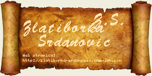 Zlatiborka Srdanović vizit kartica